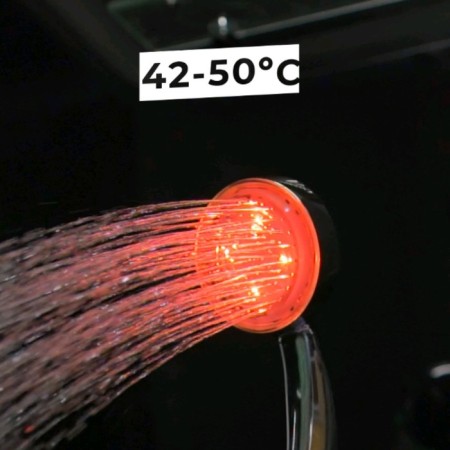 Showing watering can Zein Z0015, with LED backlight, 3 colors, plastic, color chromium-8