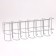 Nasten umbrella stand, with hooks, metal, 6.4 × 13 × 39 cm, white