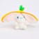 Soft toy "Bunny-ananas" on a key fabric, 11 cm
