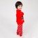Pajama nursery, red color, height 122 cm