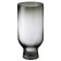 Decorative vase of colored glass, 12 × 12 × 25 cm, gray color