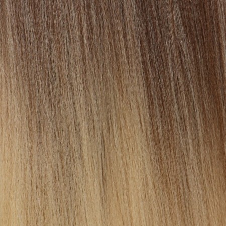 SIM-BRAIDS Kanecalon Two-color, corrugated, 65 cm, 90 gr, milk/blond (#FR-13)-1
