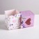 Bonbonniere box, gift packaging, “with love and tenderness”, 6 x 7 x 6 cm