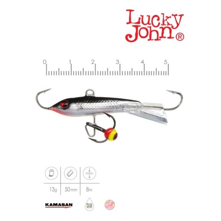 Balancir Lucky John Classic 5 + tee, 5 cm, color 13h blister-1