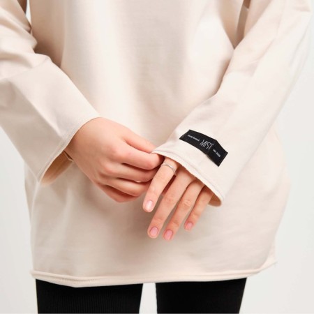 Jumper (longshilv) female mist, size L-XL Beige color-4