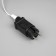 Garland “thread” 10 m, IP44, UMS, white thread, 100 LED, white glow, flickering all LEDs, 24 V