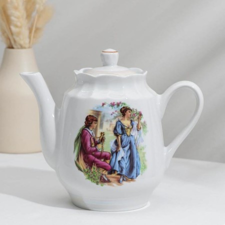 Tea set "Madonna", 8 objects: kettle 1.75 l, dish d = 30 cm, 6 mugs 400 ml-2