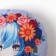 Pillow Decorative round Ethel "Girl with flowers" D = 30 cm, Gabardin, 100% p/e