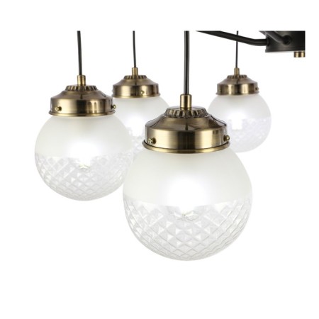 Ceiling EVOLUCE lamp. Sle110302-08. Stricce. 8x60 W, E27, 76x76x38 cm, black color, bronze-11