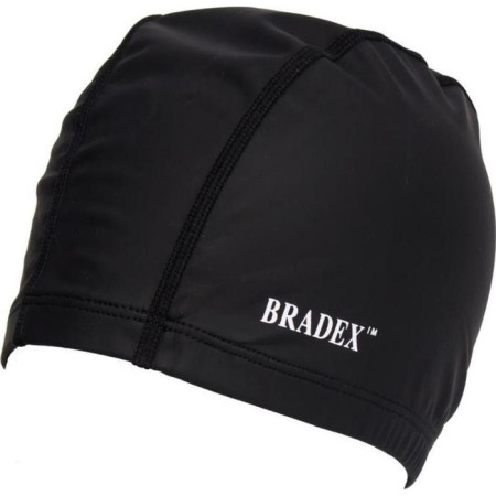 Bradex swimming cap, textile coated, black