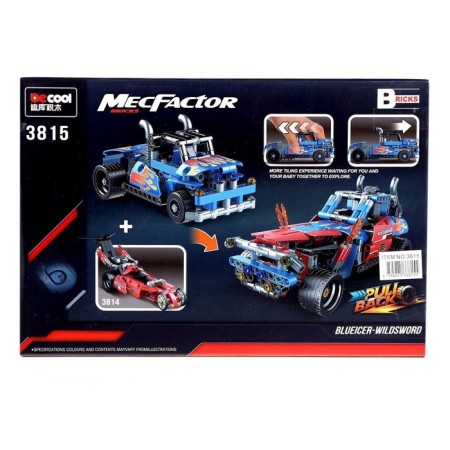 Designer with an inertial mechanism "Racing Truck", 206 parts-5