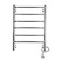 Domoterm electric heated towel rail "Orpheus" P6, 400x600 mm, right, chrome