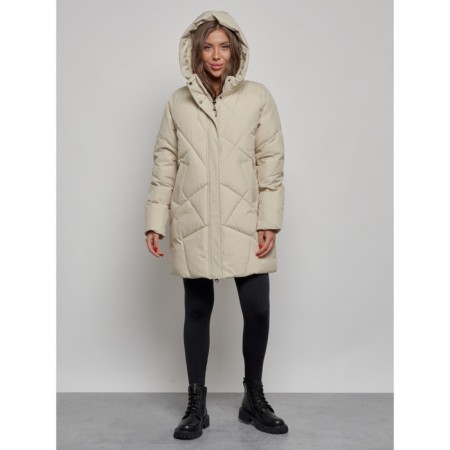 Winter jacket, size 52, beige color-8