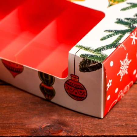 The box is folding, under 5 eclairs "festive mood", 25.2 x 15 x 6.6 cm-3