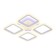 LED ceiling LED with Ambrella Light, Original, Fa441, 4XLED, 72 W, 5400LUM, 3000-6400K, white color, white