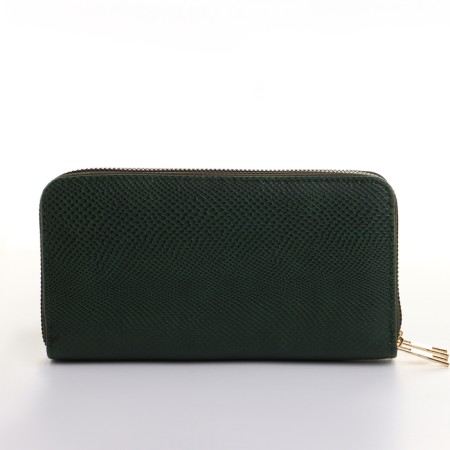 Women's wallet on lightning, green color-1