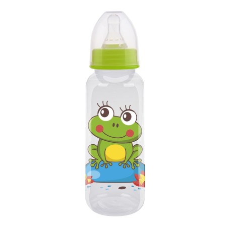 A bottle for feeding with silicone nipple, 250 ml, color mix-1
