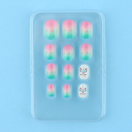Children's false nails "Unicorn", 12 pcs-2