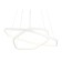 Light Ceiling Light Ambrella Light, Line, FL360, LED, 48 W, 3600LUM, 4200K, White Color
