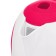 Electric ketter KitFort KT-6607-1, plastic, 1 l, 1300 W, white-red