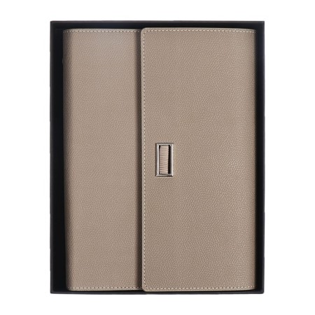 Organizer on the rings A5, 100l, line, K/deputy, with a pen, in gift. box., Gray