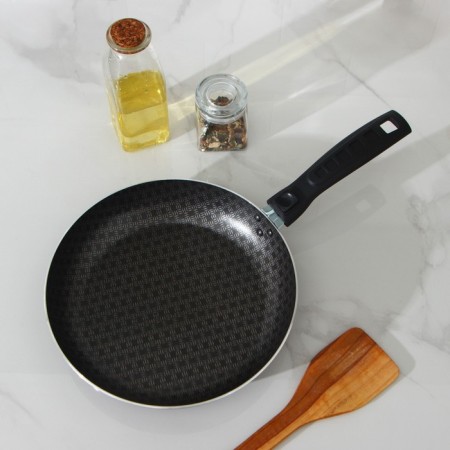 The pan "hostess", d = 24 cm, removable handle, anti -stick coating, burgundy color-6