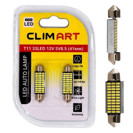 Automobile lamp LED CLIM Art T11, 33LED, 12V, SV8.5 (C5W/41MM), 2 pcs-3