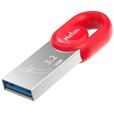 Флешка Netac 128GB UM2 NT03UM2N-128G-32RE USB3.2 серебристый/красный