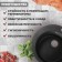 Sink for a kitchen made of stone Zein 510/Q4, D = 507 mm, round, overflow, black color black