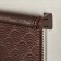 Rolled curtain "Dolce Vita", 140 x 160 cm, dark brown color