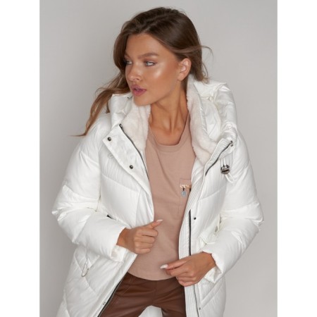 Coat insulated winter female, size 48, white color-20