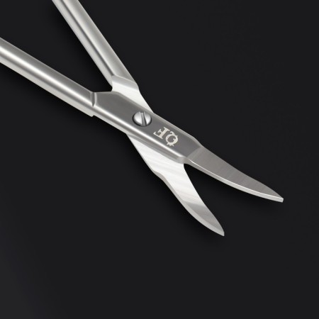 Manicure scissors "Premium", bent, narrow, 9.5 cm, on the blist, silver color-7