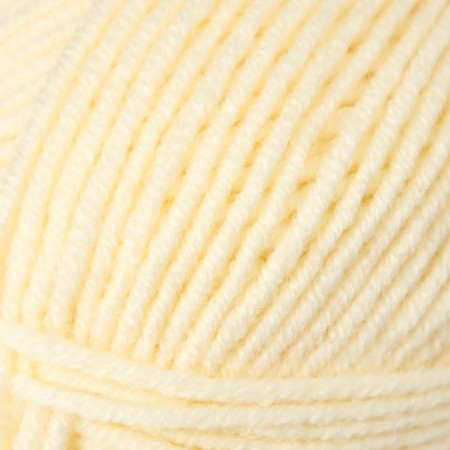 Yarn "Lanagold" 51% acrylic, 49% wool 240m/100g (01 cream)-2