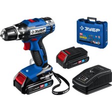 Drill-shuruvret bison DL-201-22, 20 V, 2x2 Ah, 1350 rpm, case