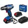 Drill-shuruvret bison DL-201-22, 20 V, 2x2 Ah, 1350 rpm, case