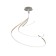 Suspended chandelier Mantra Nur, LED, 6200LM, 2800K, 1100 mm, white color