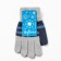 Baby gloves, gray color, size 18