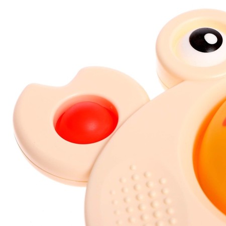 Developing toy "Smaching Krabik", with tactile rubber bands-4