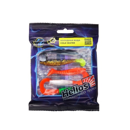 Set of silicone lures Helios "Cold Water", 5 pcs. (HS-SW-SET1)