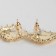 Earrings Metal "Caribbean" Rombs, Color Gold