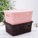 Storage basket with a “wicker lid”, 24.5 × 18 × 10 cm, color mix
