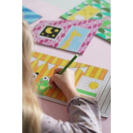 Game set of accessories for the puppet house "Creative wallpaper"-7