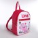 Baby backpack on lightning, pink color