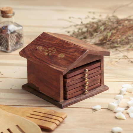 Hot "house" tree (set 6 pieces) 8.5x10x10 cm