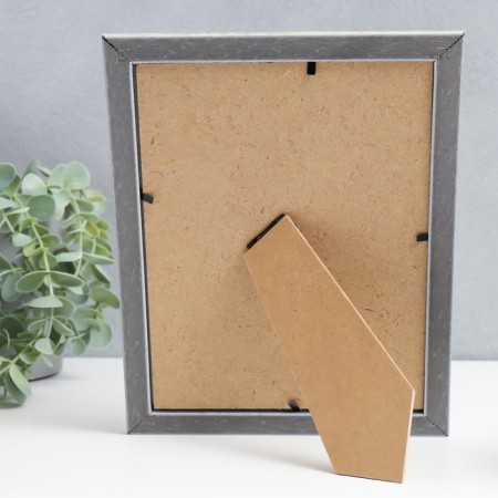 Photo frame plastic 15x20 cm "roots" beige with silver 24x19 cm-3