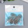 Decor Metal for creativity "Dream Catcher - Flower" Silver G195B585 2.2x1.9 cm