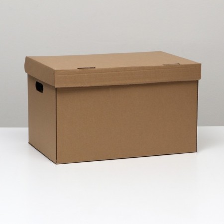 Storage box, brown, 48 x 32.5 x 29.5 cm, set 5 pcs.-1