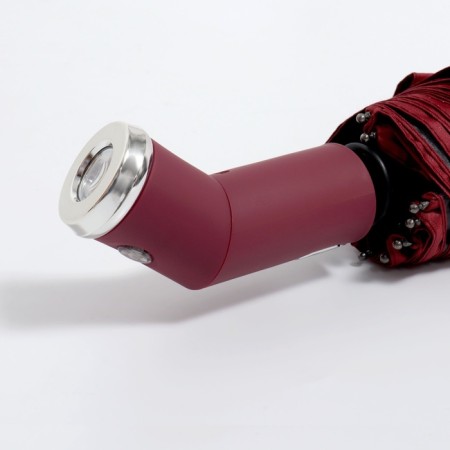 Autoton automatic umbrella, with a lantern, 3 additions, 10 knitting needles, r = 51 cm, burgundy color-12