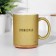 Sublimation mug "Once a wise man was silent", the color of the gold glitter, 320ml