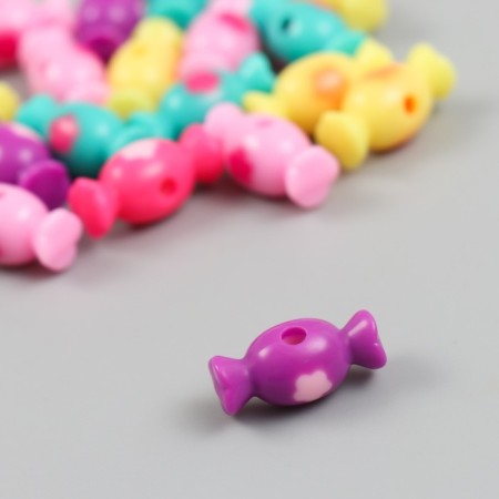 Busins ​​Plastic "Candy with Flower" Gloss Mix 2x1.4x1.4 cm set 20 g-1